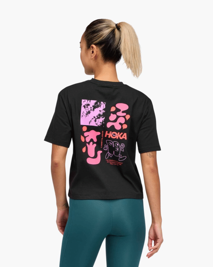 Camiseta de manga curta Hoka Collage
