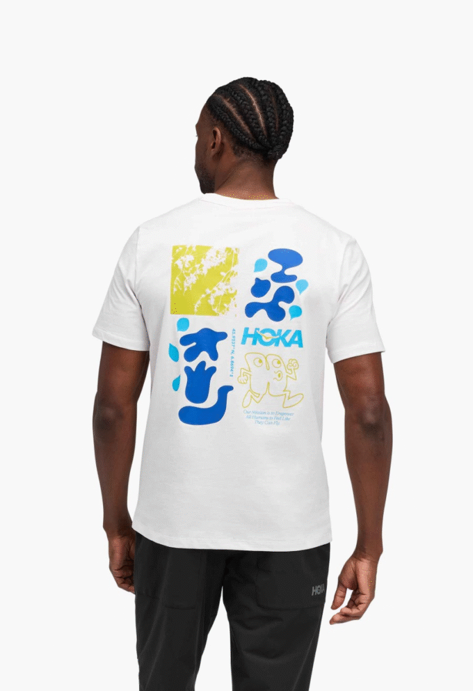 Camiseta de manga curta HOKA Collage