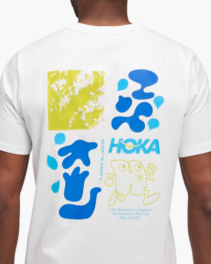 Camiseta de manga curta HOKA Collage