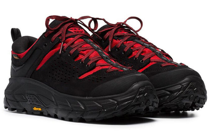 HOKA x Engineered Garments Tor Ultra Low ‘Preto Vermelho’