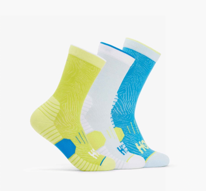 Pacote com 3 pares de meias Crew Run