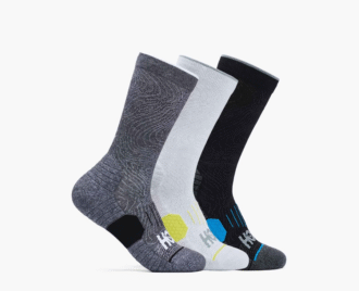 Pacote com 3 pares de meias Crew Run