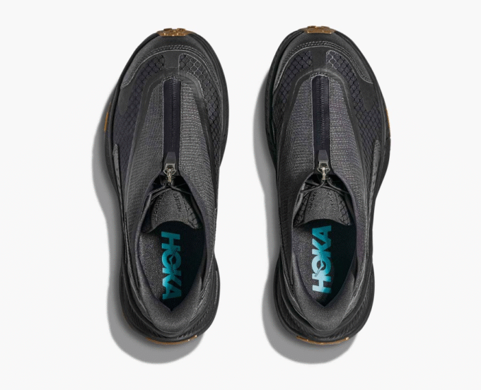 Pacote com 3 pares de meias invisíveis HOKA para corrida