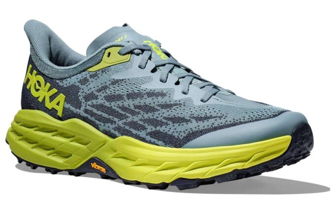 Speedgoat 5 ‘Stone Blue Citron’