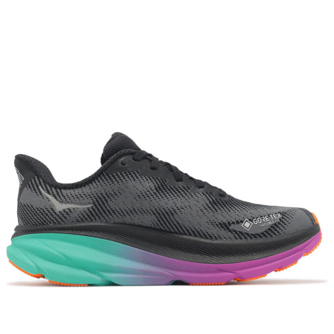 (WMNS) Clifton 9 Gore-Tex ‘Preto Azul Elétrico’